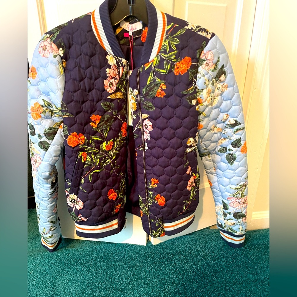 Parker Floral Bomber Jacket NWT XS